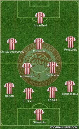 Olympiakos SF Piraeus Formation 2018