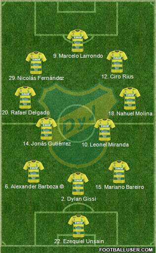 Defensa y Justicia Formation 2018