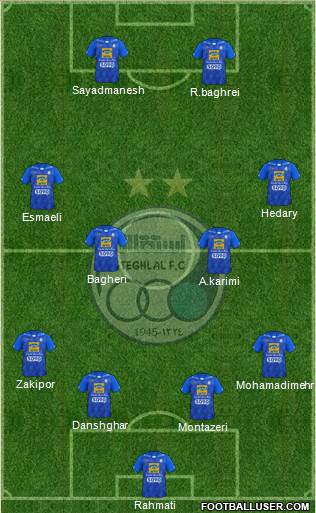 Esteghlal Tehran Formation 2018