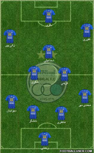 Esteghlal Tehran Formation 2018