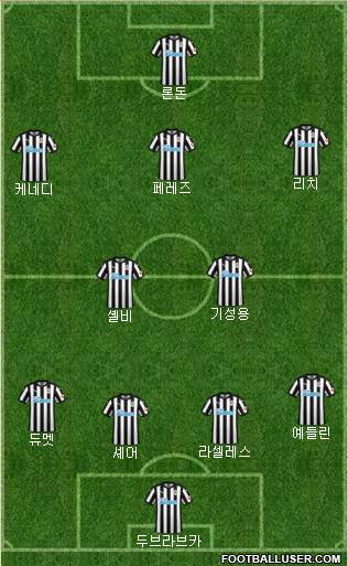 Newcastle United Formation 2018