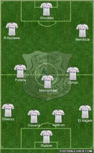 Amiens Sporting Club Football Formation 2018