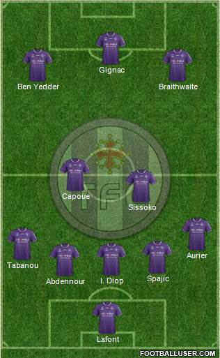 Toulouse Football Club Formation 2018