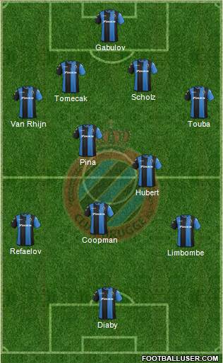 Club Brugge KV Formation 2018