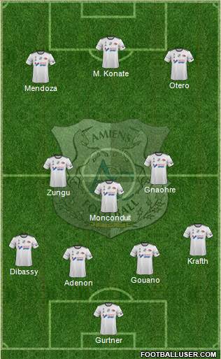 Amiens Sporting Club Football Formation 2018