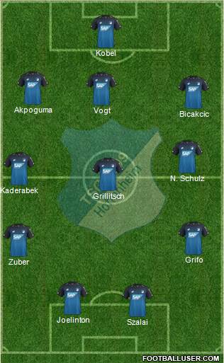 TSG 1899 Hoffenheim Formation 2018