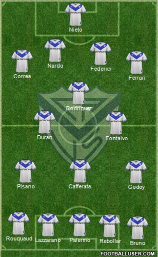 Vélez Sarsfield Formation 2018