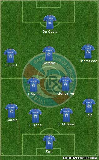 Racing Club de Strasbourg-Football Formation 2018