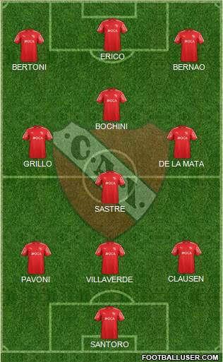 Independiente Formation 2018