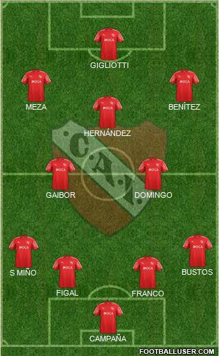 Independiente Formation 2018