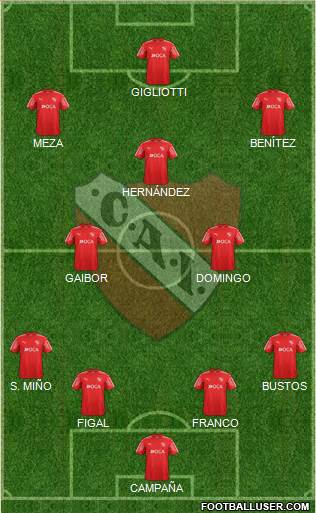 Independiente Formation 2018