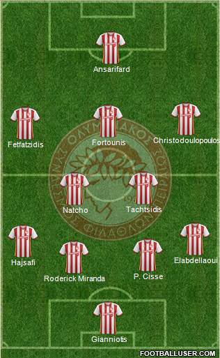 Olympiakos SF Piraeus Formation 2018