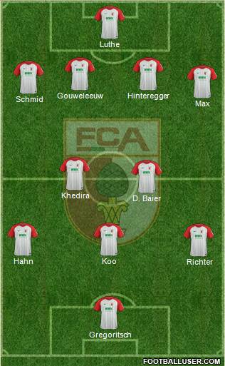 FC Augsburg Formation 2018