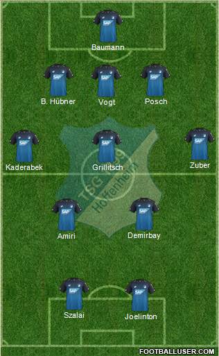 TSG 1899 Hoffenheim Formation 2018