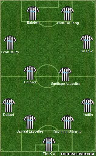 Newcastle United Formation 2018