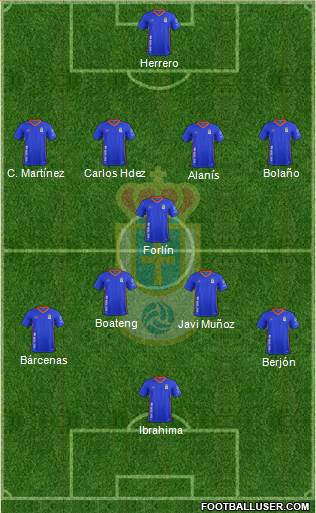 Real Oviedo S.A.D. Formation 2018