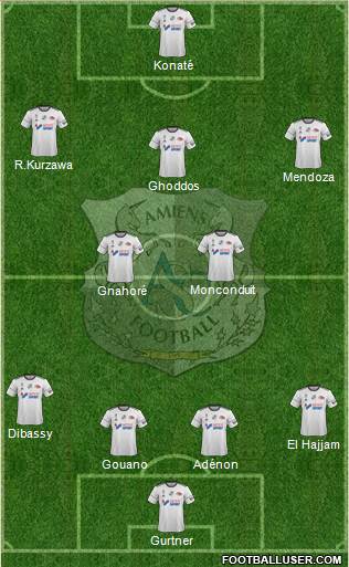 Amiens Sporting Club Football Formation 2018