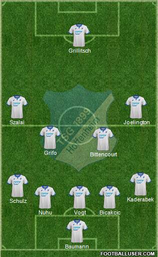 TSG 1899 Hoffenheim Formation 2018