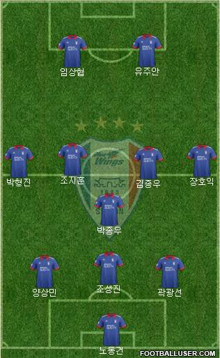 Suwon Samsung Blue Wings Formation 2018