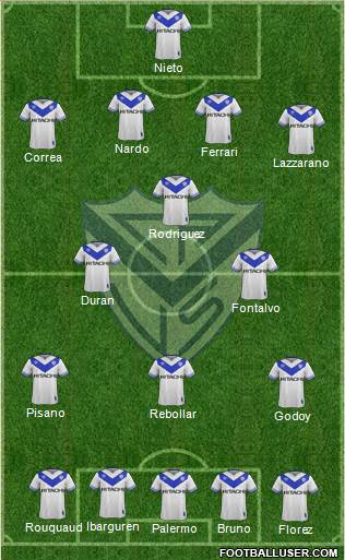 Vélez Sarsfield Formation 2018