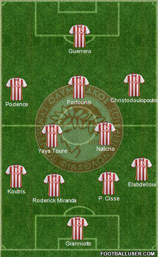 Olympiakos SF Piraeus Formation 2018