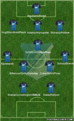 TSG 1899 Hoffenheim Formation 2018