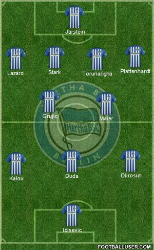 Hertha BSC Berlin Formation 2018