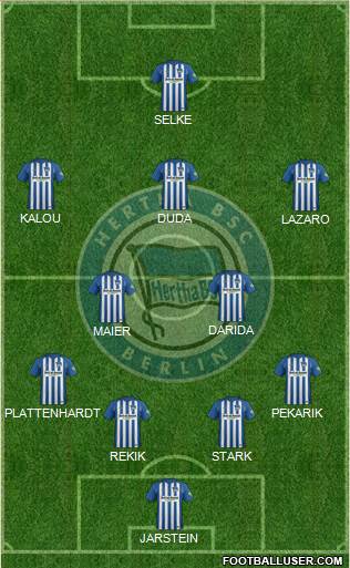 Hertha BSC Berlin Formation 2018