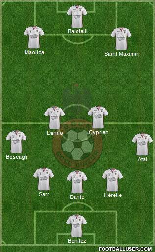 OGC Nice Côte d'Azur Formation 2018