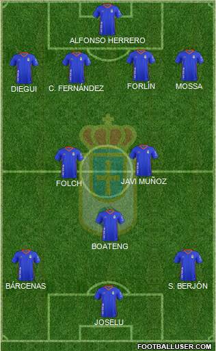 Real Oviedo S.A.D. Formation 2018