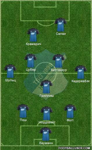 TSG 1899 Hoffenheim Formation 2018