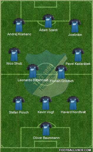 TSG 1899 Hoffenheim Formation 2018