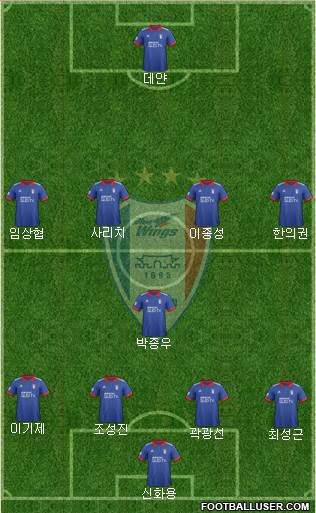 Suwon Samsung Blue Wings Formation 2018