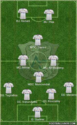 Amiens Sporting Club Football Formation 2018