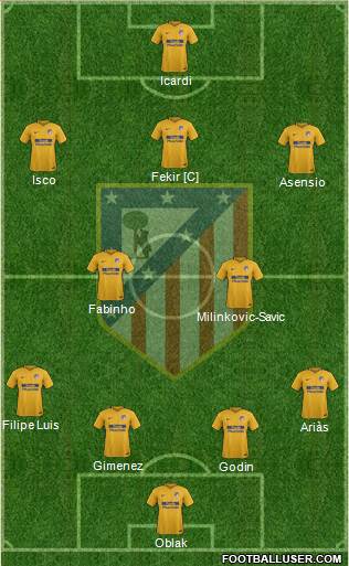 Atlético Madrid B Formation 2018