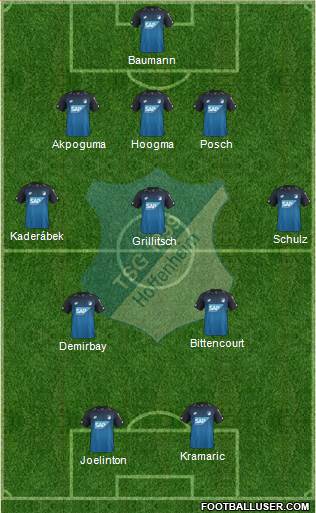 TSG 1899 Hoffenheim Formation 2018