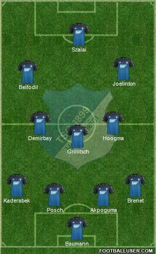 TSG 1899 Hoffenheim Formation 2018