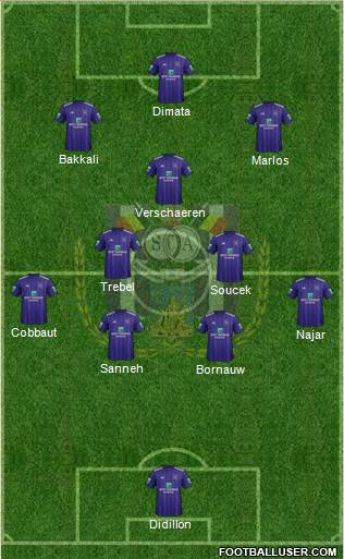 RSC Anderlecht Formation 2018