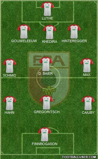 FC Augsburg Formation 2018