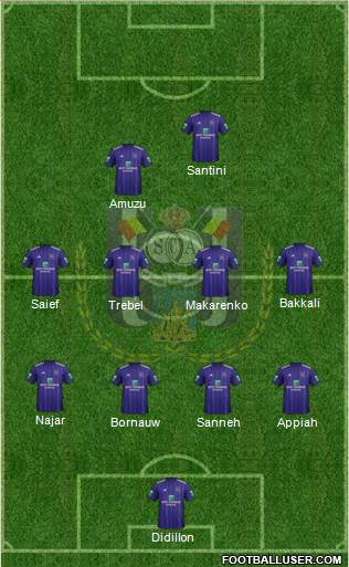 RSC Anderlecht Formation 2018