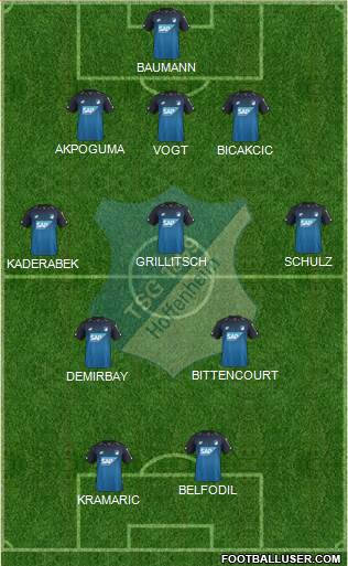 TSG 1899 Hoffenheim Formation 2018