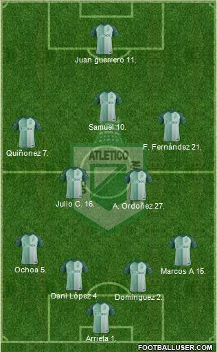 CDC Atlético Nacional Formation 2018