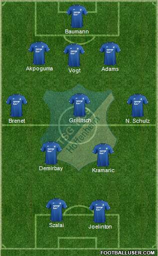 TSG 1899 Hoffenheim Formation 2018