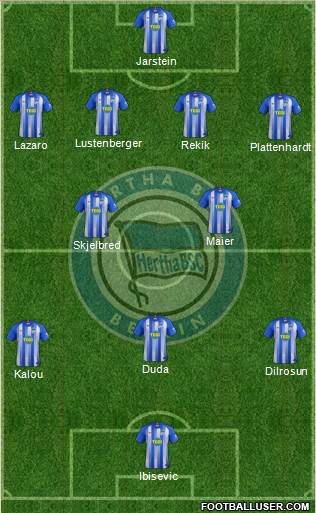 Hertha BSC Berlin Formation 2018