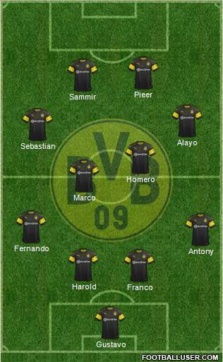 Borussia Dortmund Formation 2018