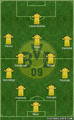 Borussia Dortmund Formation 2018