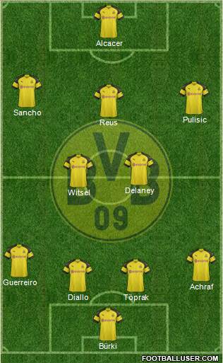 Borussia Dortmund Formation 2018