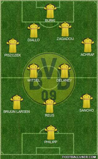 Borussia Dortmund Formation 2018