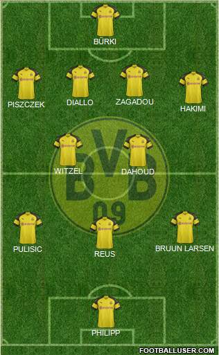 Borussia Dortmund Formation 2018