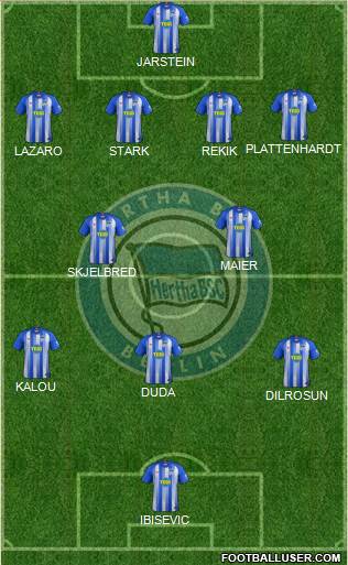 Hertha BSC Berlin Formation 2018